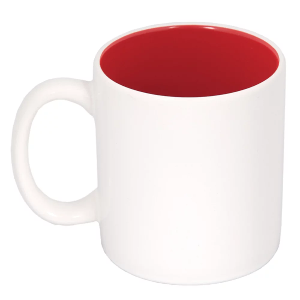 Mug en céramique bicolore avec anse en forme de 'C' de 450 ml (15 oz liquides).