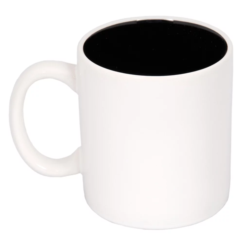 Mug en céramique bicolore avec anse en forme de 'C' de 450 ml (15 oz liquides).