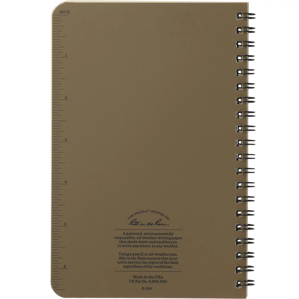 Cahier latéral en spirale Rite in the Rain de 4,6" x 7"