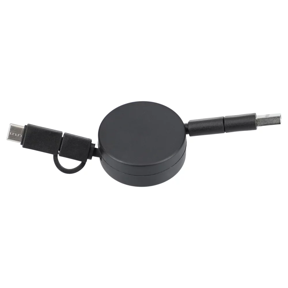 FSC® 100% Bamboo Retractable 5-in-1 Charging Cable