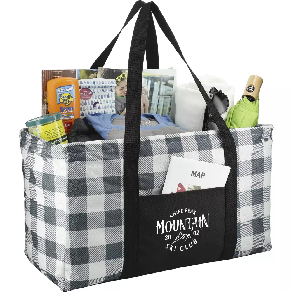 Sac utilitaire à motif écossais buffalo