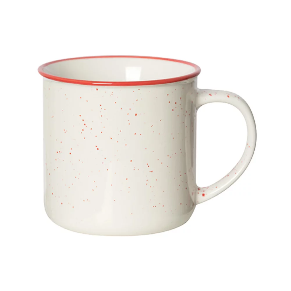 Mug en grès tacheté de 325 ml (11 oz liquides) pour la maison de plage.