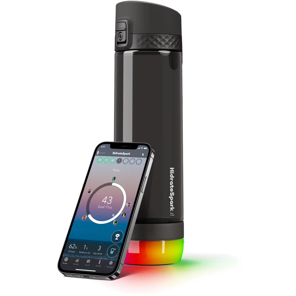 HidrateSpark Pro 24oz - Couvercle à boire cul sec