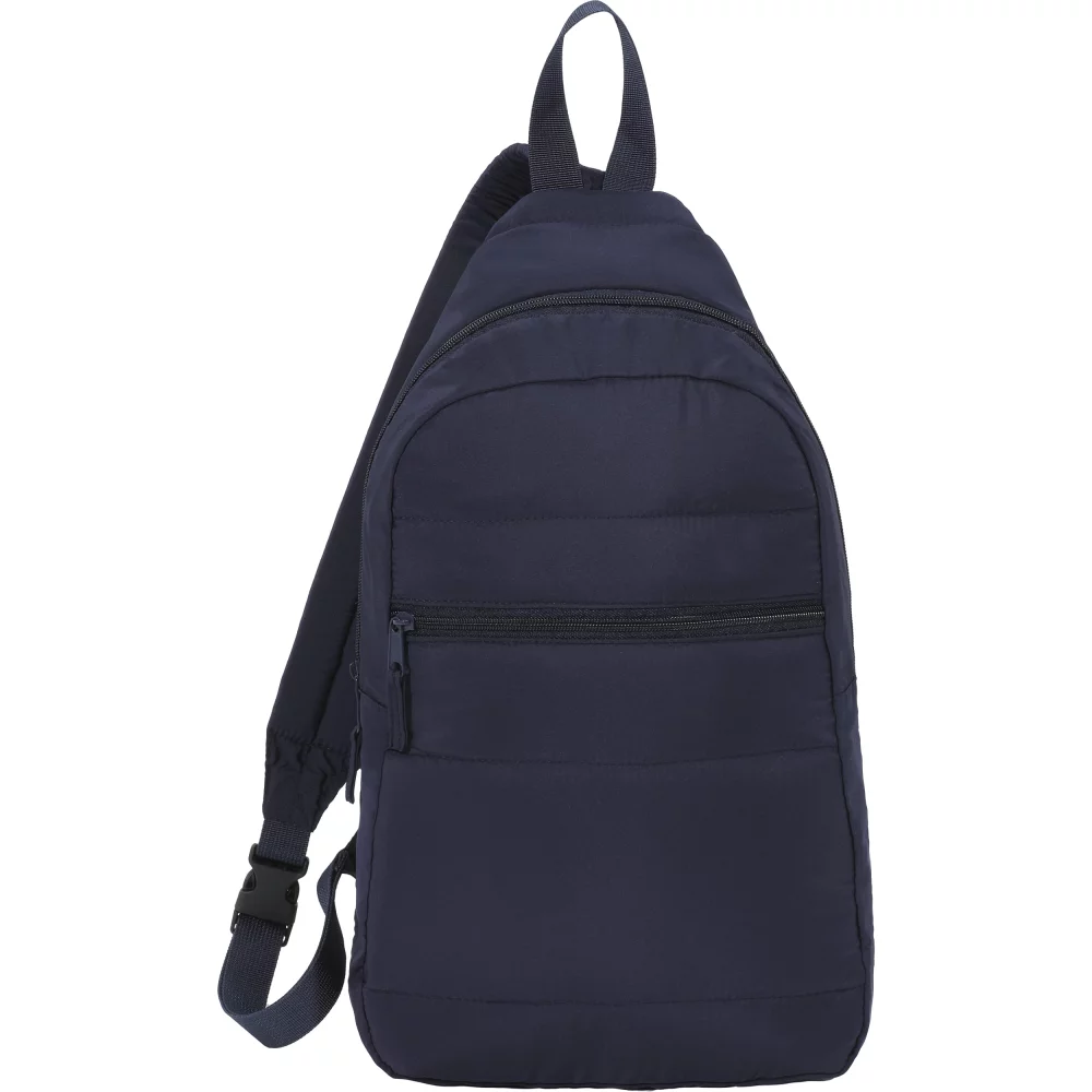 Recycled Puffer Sling Backpack
