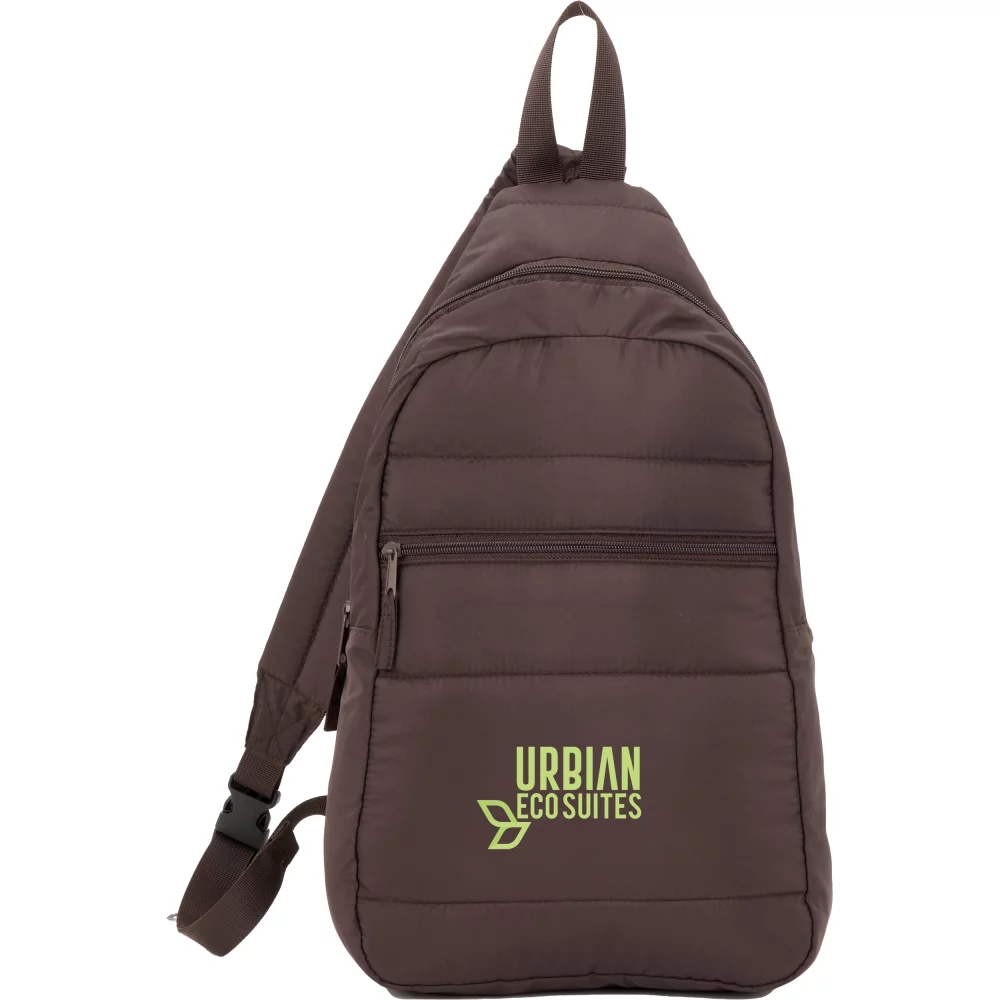 Recycled Puffer Sling Backpack