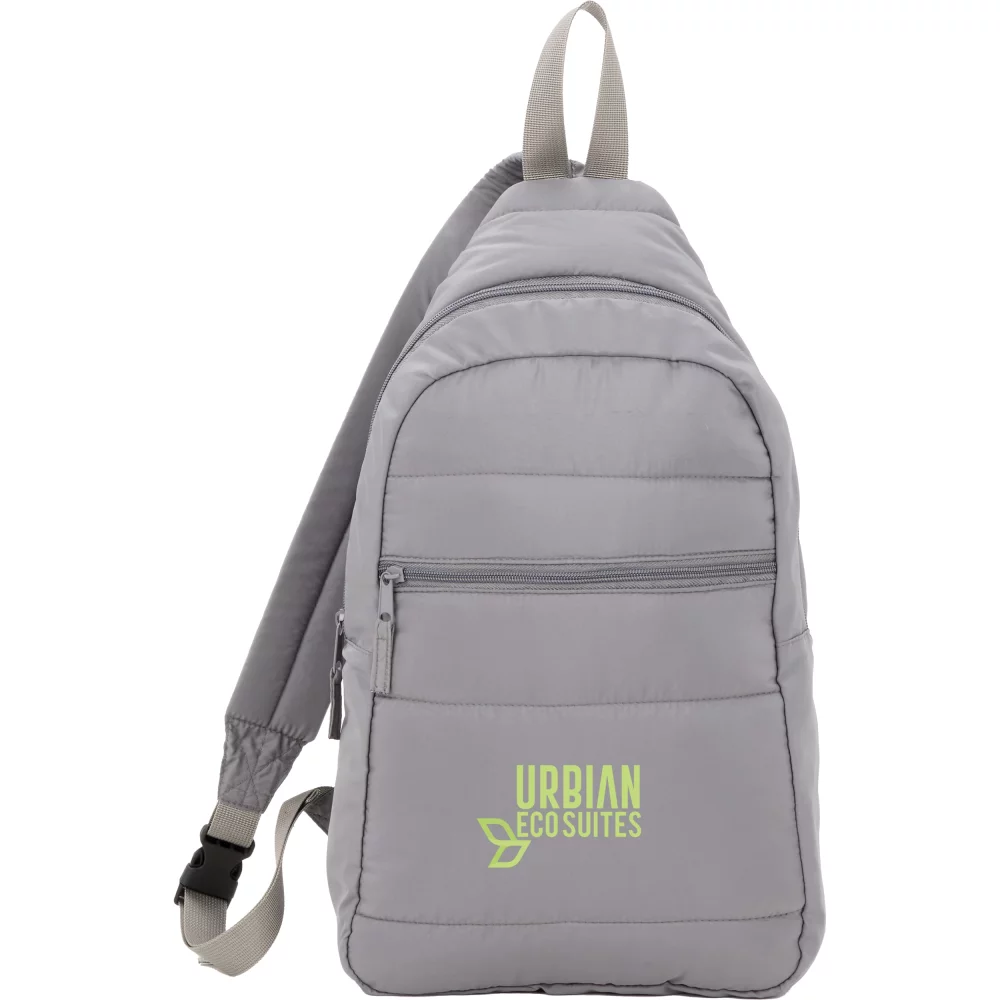 Recycled Puffer Sling Backpack