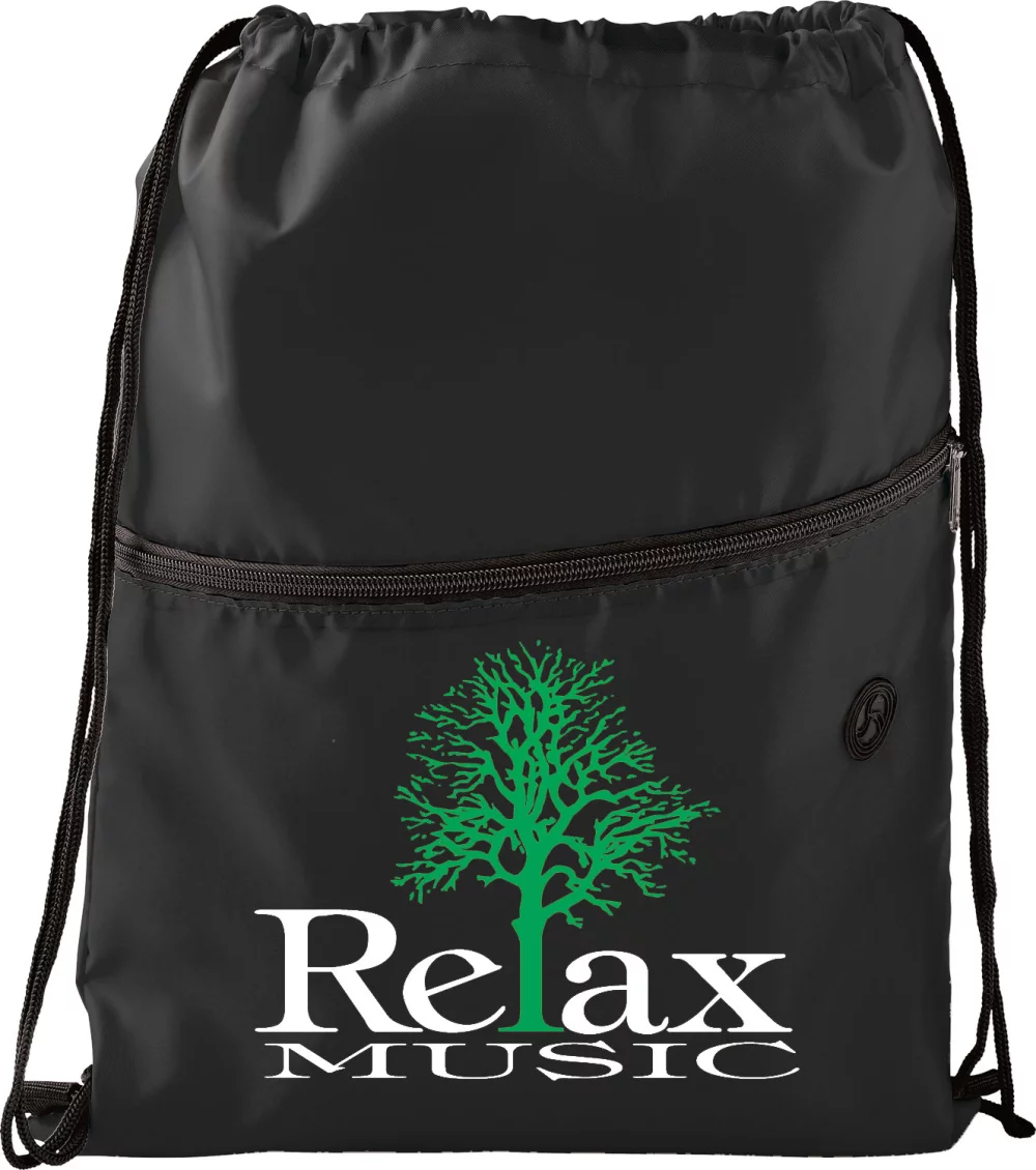 Insulated Zippered Drawstring Bag