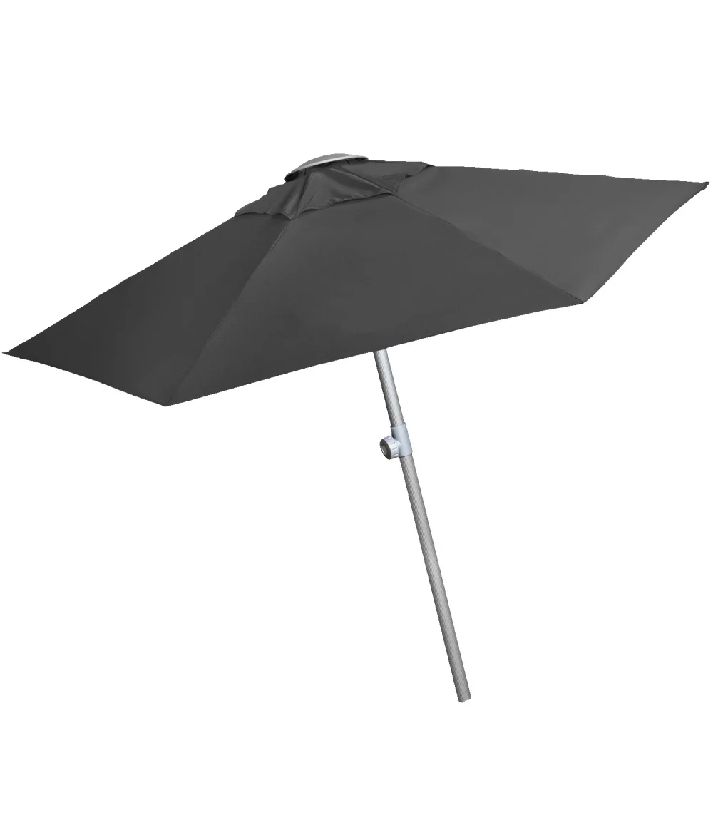 Parasol de marché télescopique en aluminium de 7 pieds