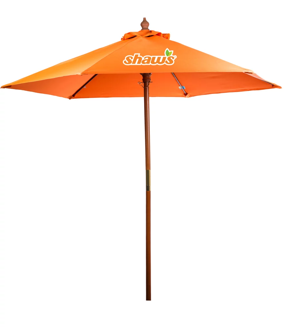 Parasol de marché en bois de 7 pieds