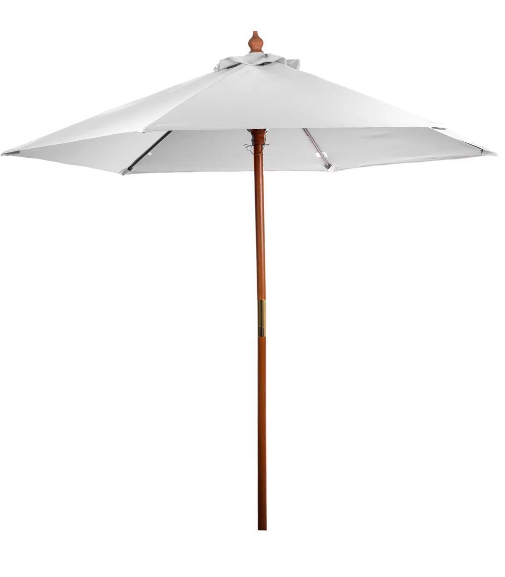 Parasol de marché en bois de 7 pieds