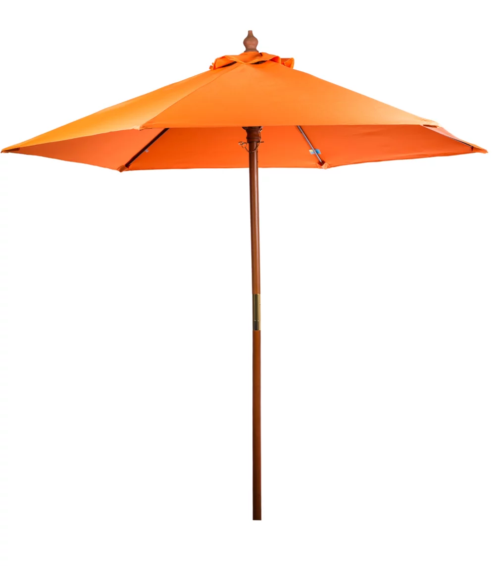 Parasol de marché en bois de 7 pieds