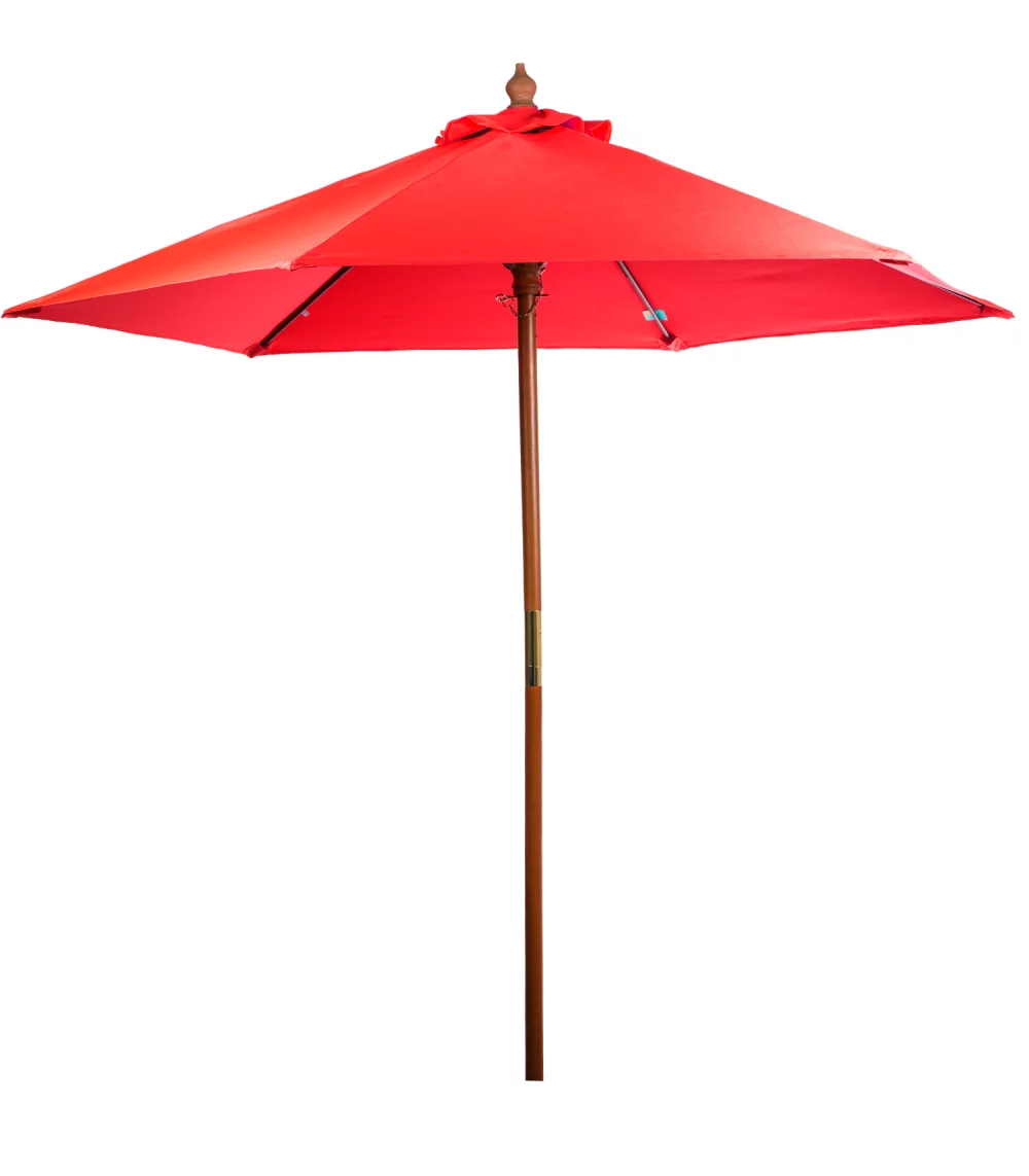 Parasol de marché en bois de 7 pieds