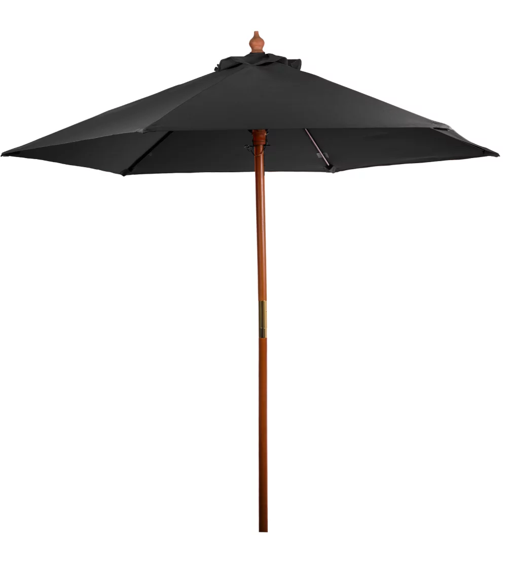 Parasol de marché en bois de 7 pieds