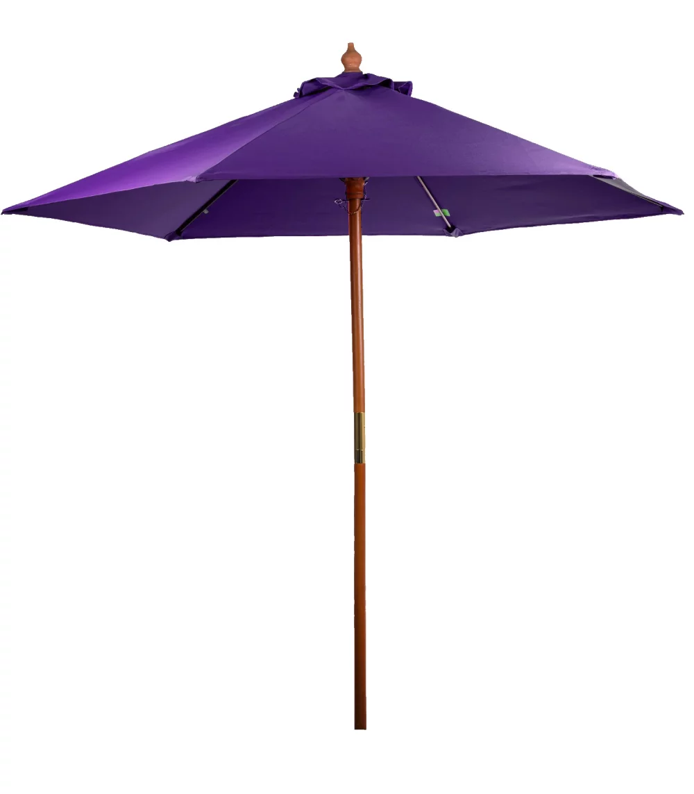 Parasol de marché en bois de 7 pieds