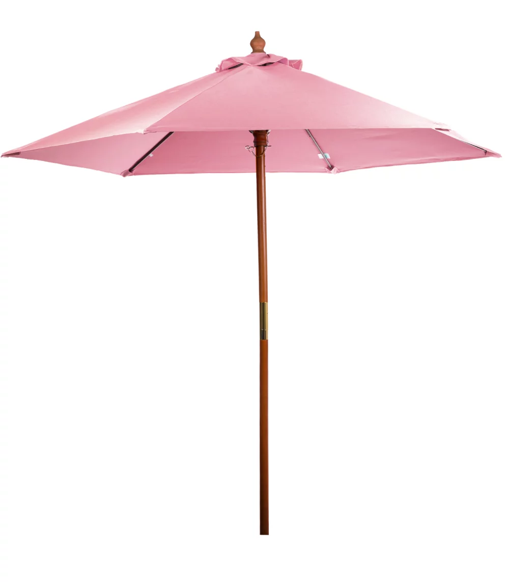 Parasol de marché en bois de 7 pieds