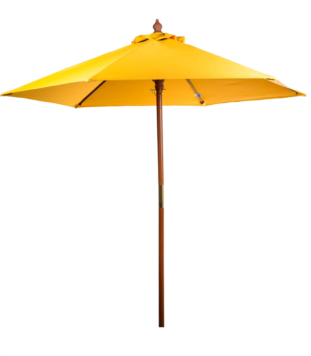Parasol de marché en bois de 7 pieds