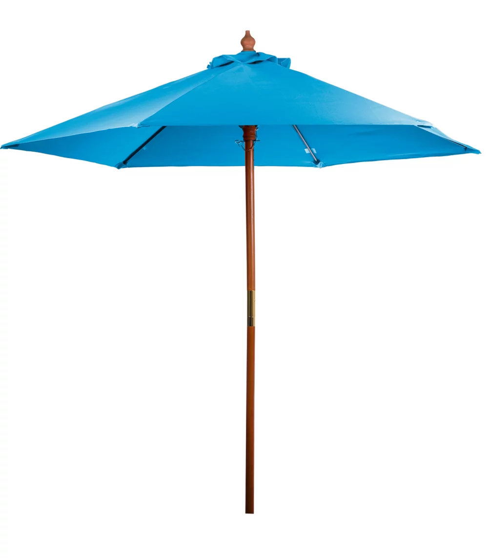 Parasol de marché en bois de 7 pieds
