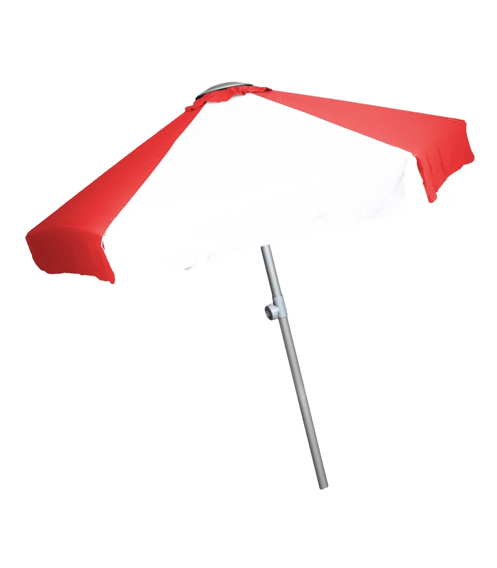 Parasol de marché télescopique en aluminium de 7 pieds avec volant.