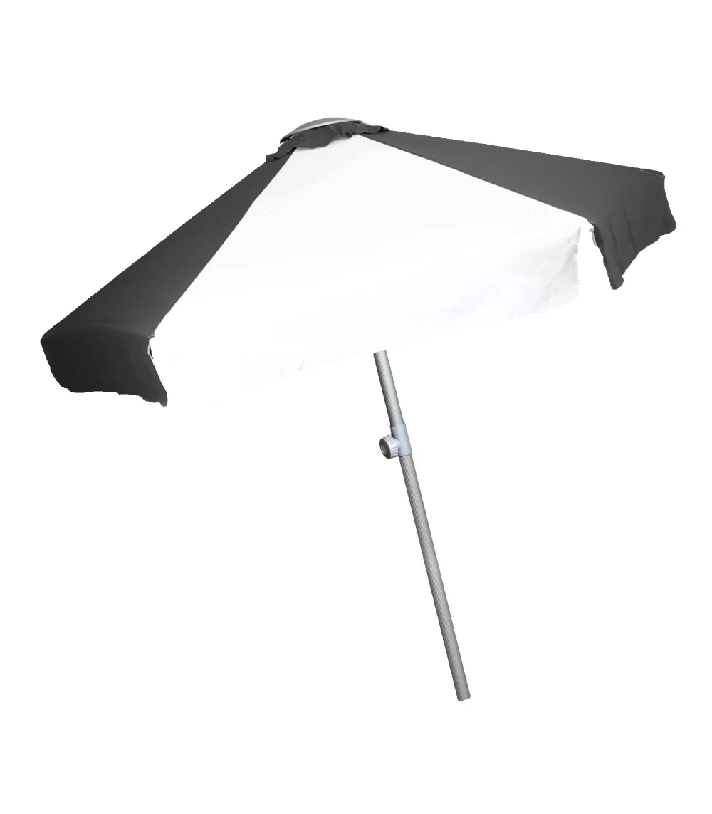 Parasol de marché télescopique en aluminium de 7 pieds avec volant.
