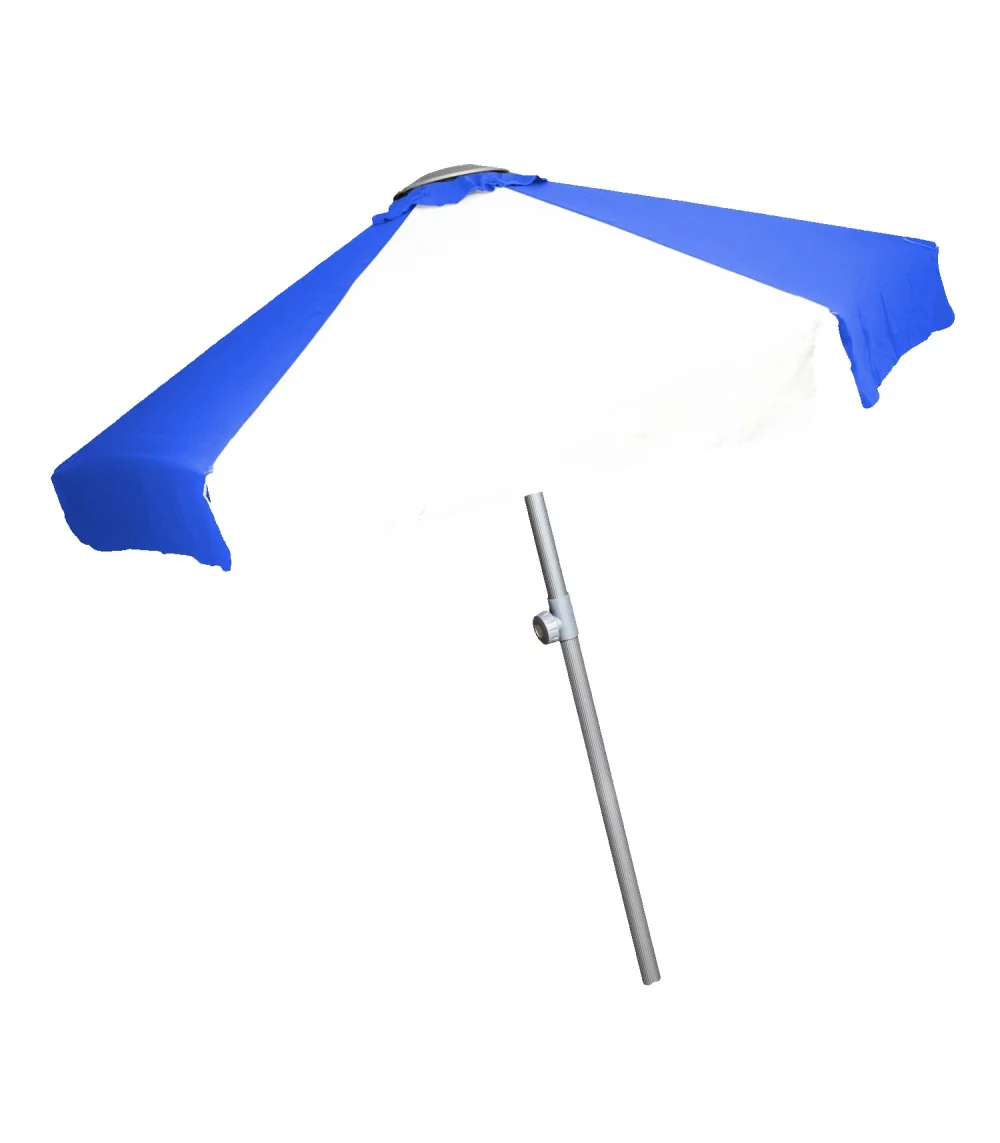 Parasol de marché télescopique en aluminium de 7 pieds avec volant.