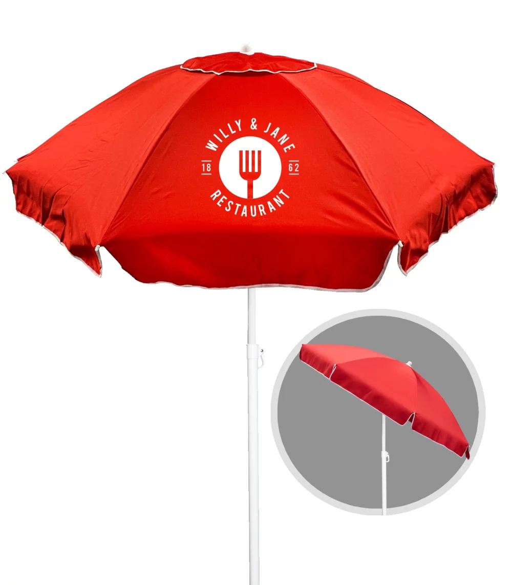 Parasol de plage de luxe de 6 pieds