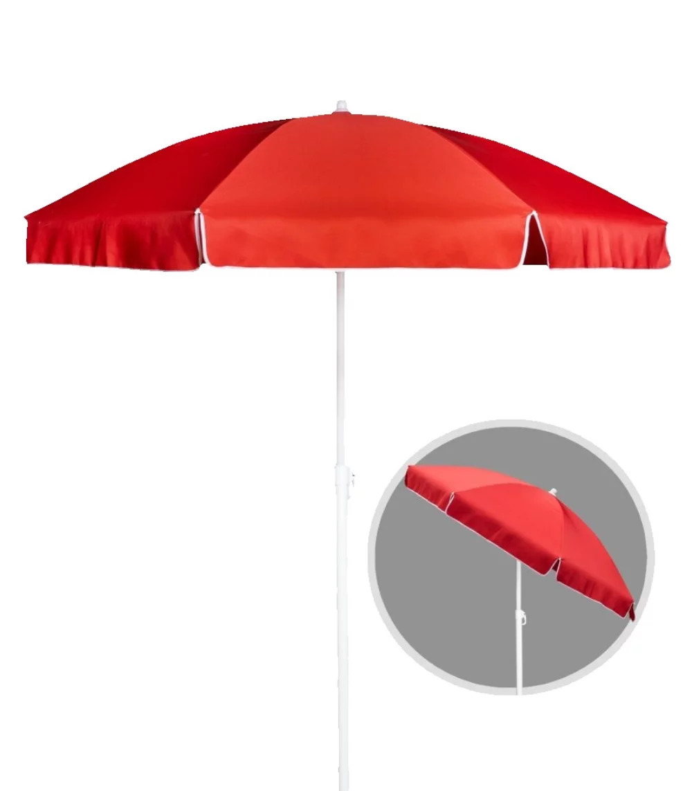 Parasol de plage de luxe de 6 pieds