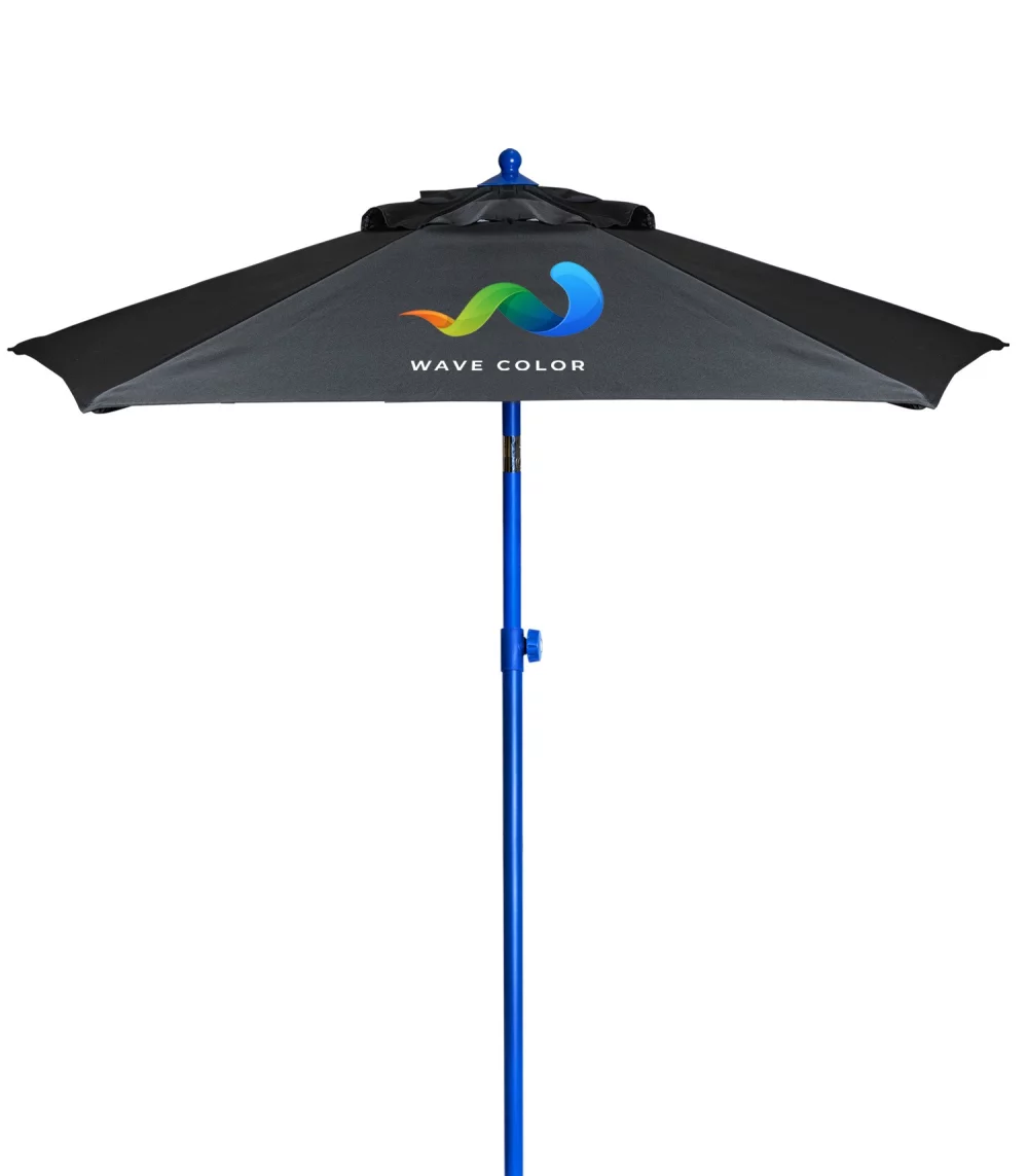 Parasol de marché en acier coloré de 7 pieds