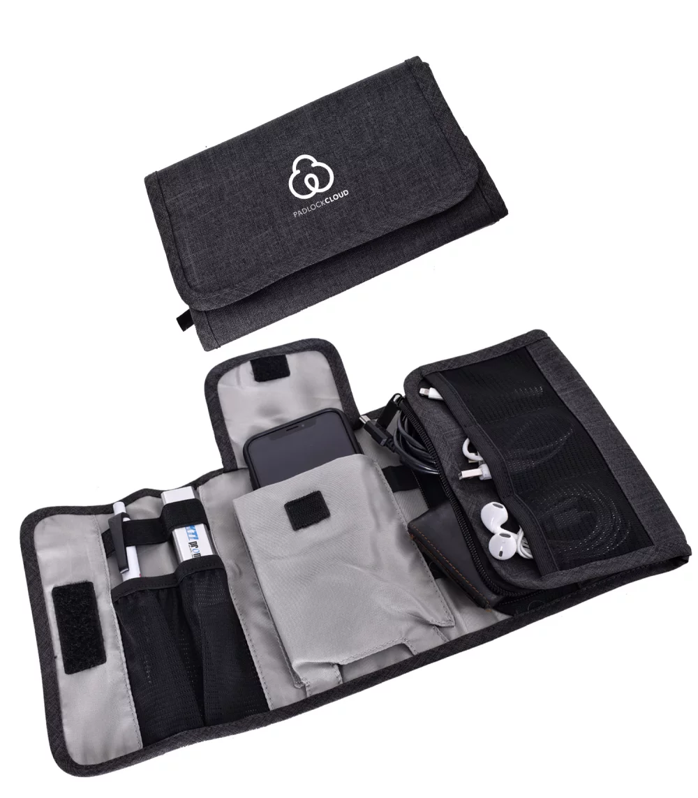 Folding Electronics Organizer