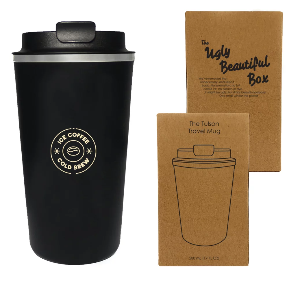 Tulson 500 ml. (17 fl. oz.) Gobelet de voyage en acier inoxydable