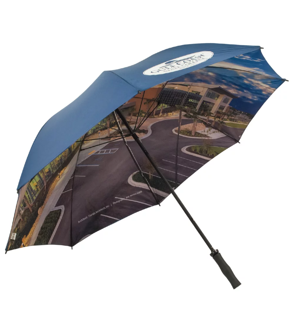 Parapluie de golf double couche en couleur intégrale