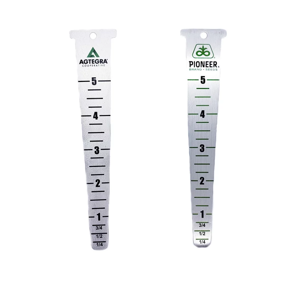 Brushed Aluminum Spike Seed Depth Tool