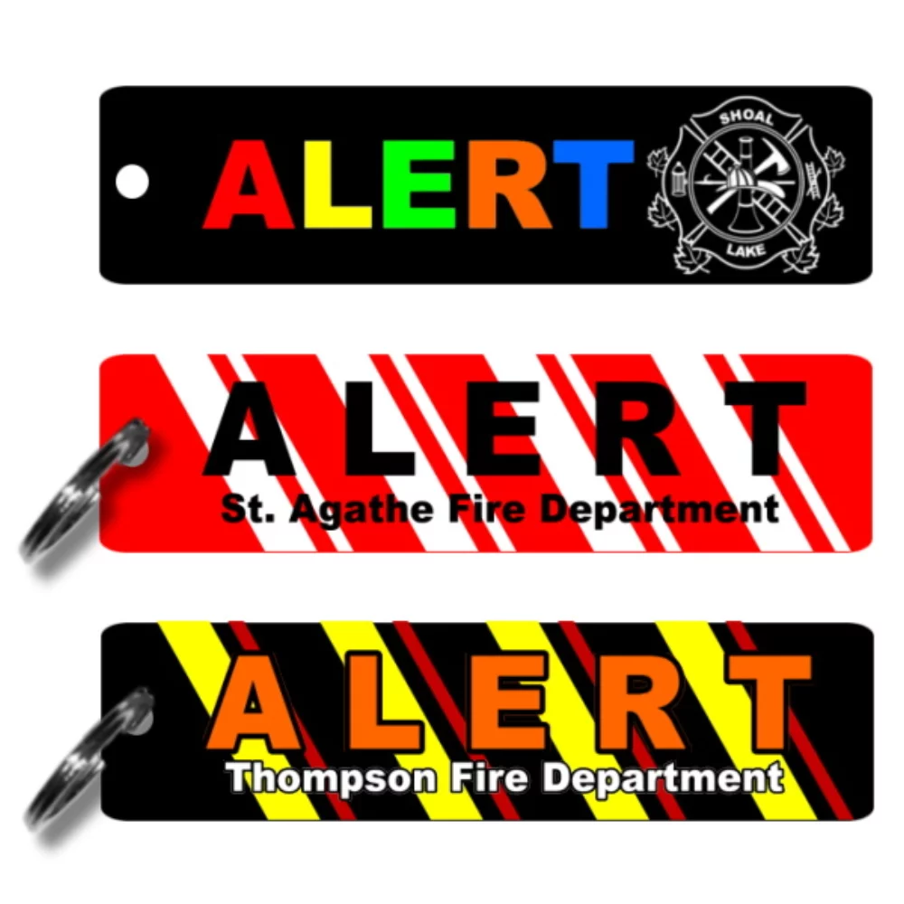 Étiquettes de clés industrielles de 4" x 1"