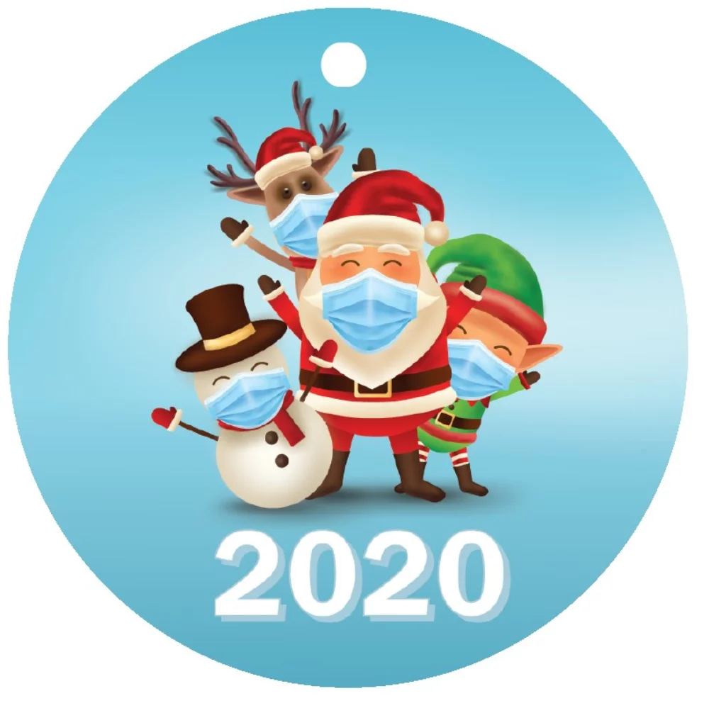 Ornements métalliques ronds de 2 1/8 pouces