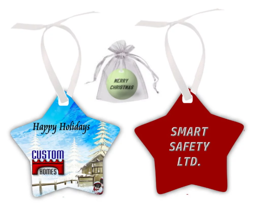 Ornement en forme d'étoile en métal