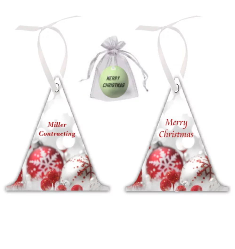 Ornement de Noël en forme de triangle