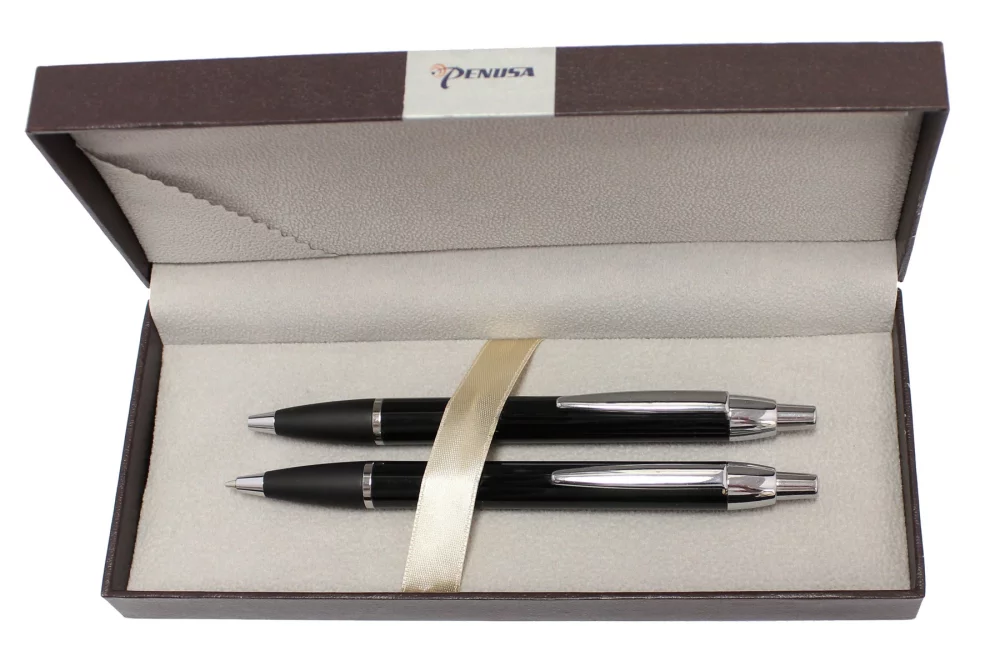 Lewis Ballpoint and Pencil Gift Set - Black