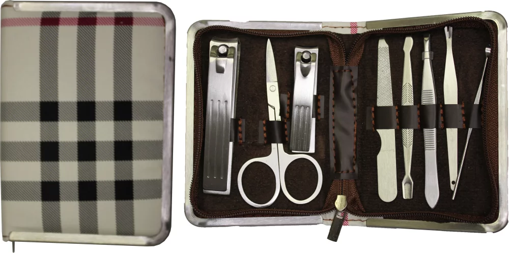 Étui style écossais MC-BRB6 avec bordure argentée