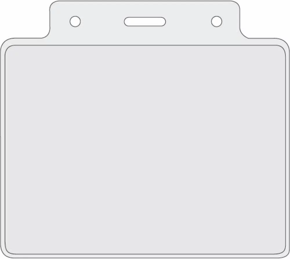 Porte-badge de réunion avec fente (4"x3")