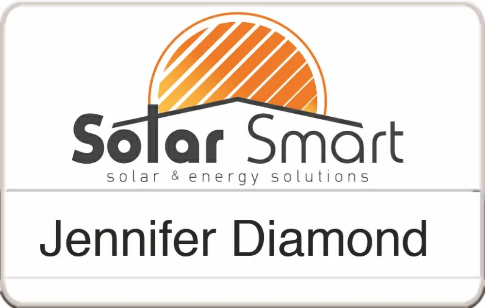 Full Color Molded Tape Slot Badges (2 3/4"x1 3/4")