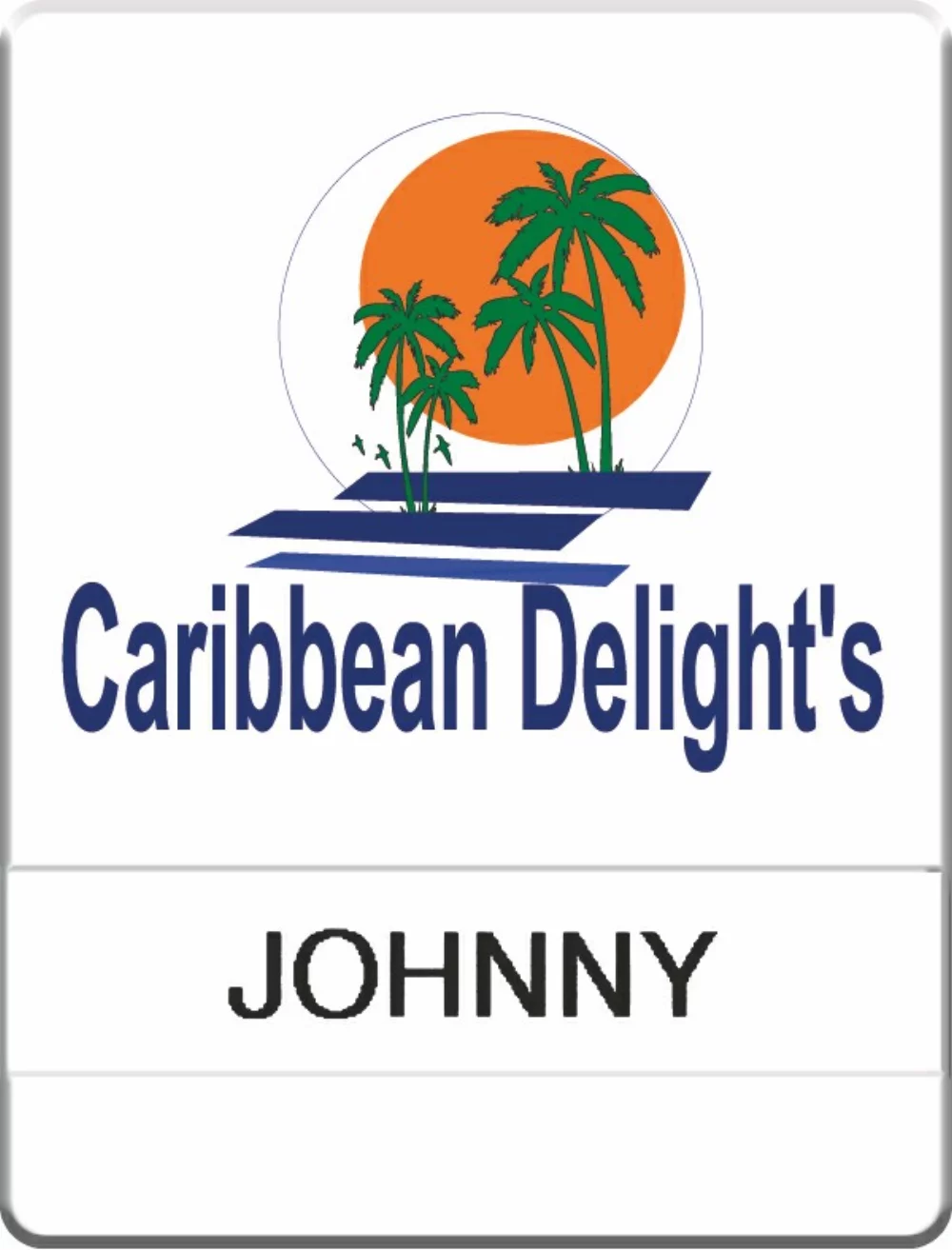 Full Color Molded Tape Slot Badges (2"x2 5/8")