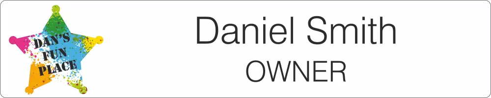 Imprinted And Engraved Nameplates (2"x 10")