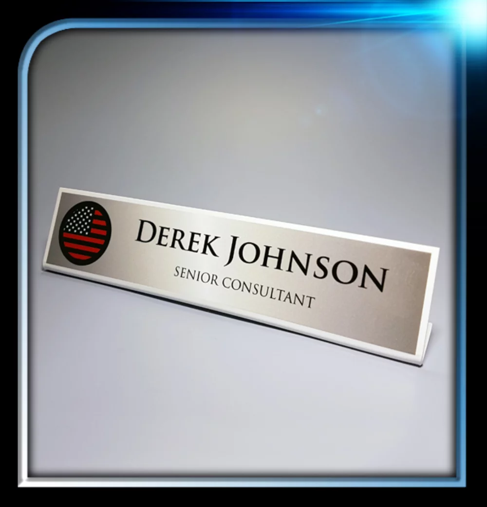 Acrylic Nameplate Display (10"x2 1/4"x1/8")