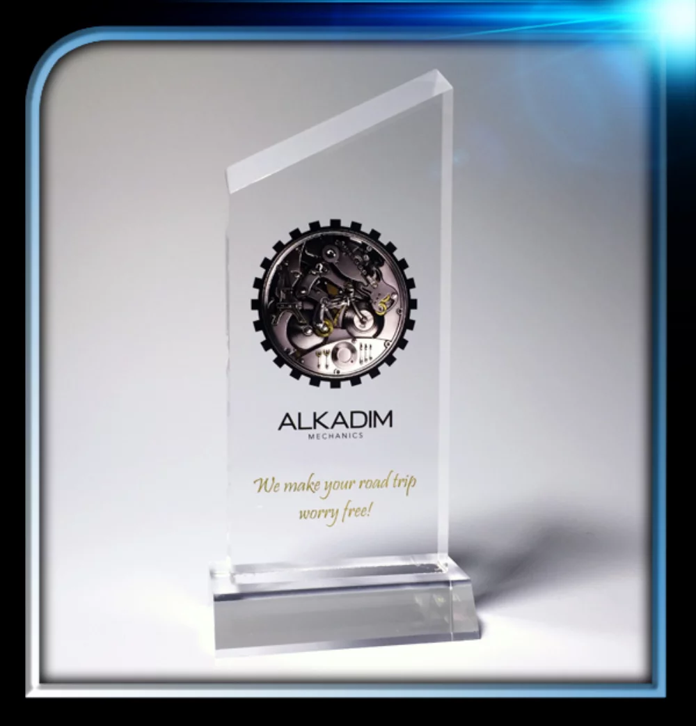 Executive Series Slanted Top Award w/Base (3"x7"x3/4")