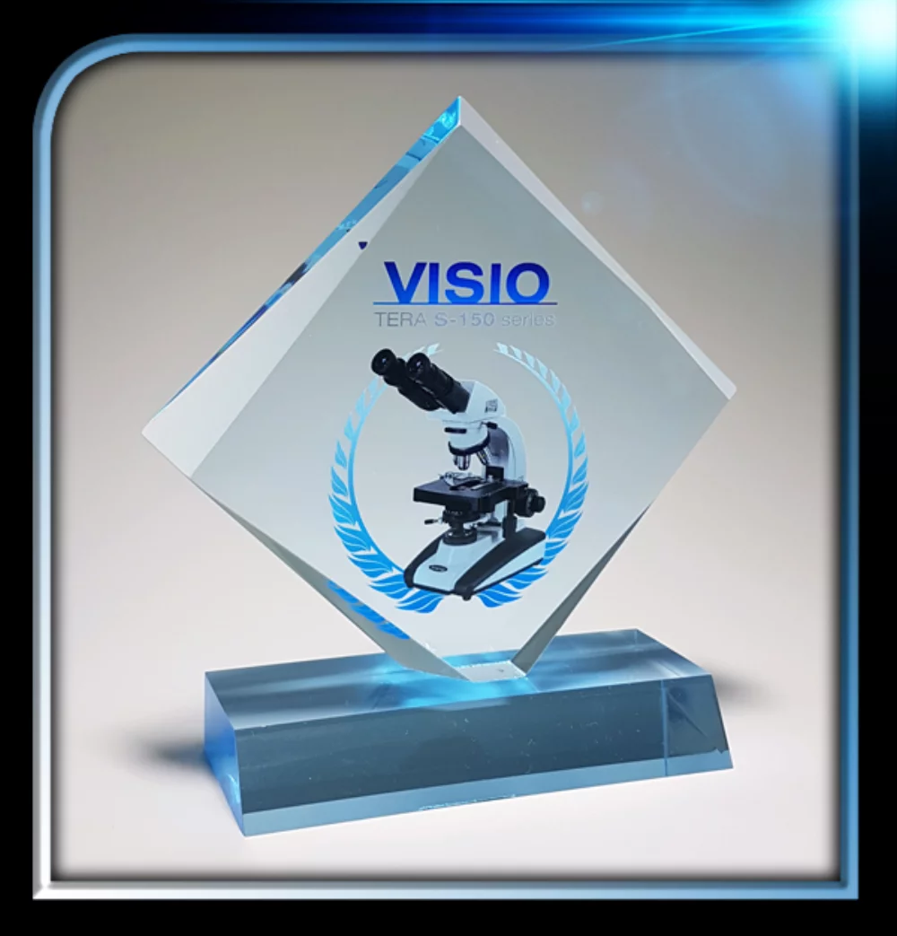 Série exécutive Blue Diamond Award avec base (5 3/4"x5"x3/4")