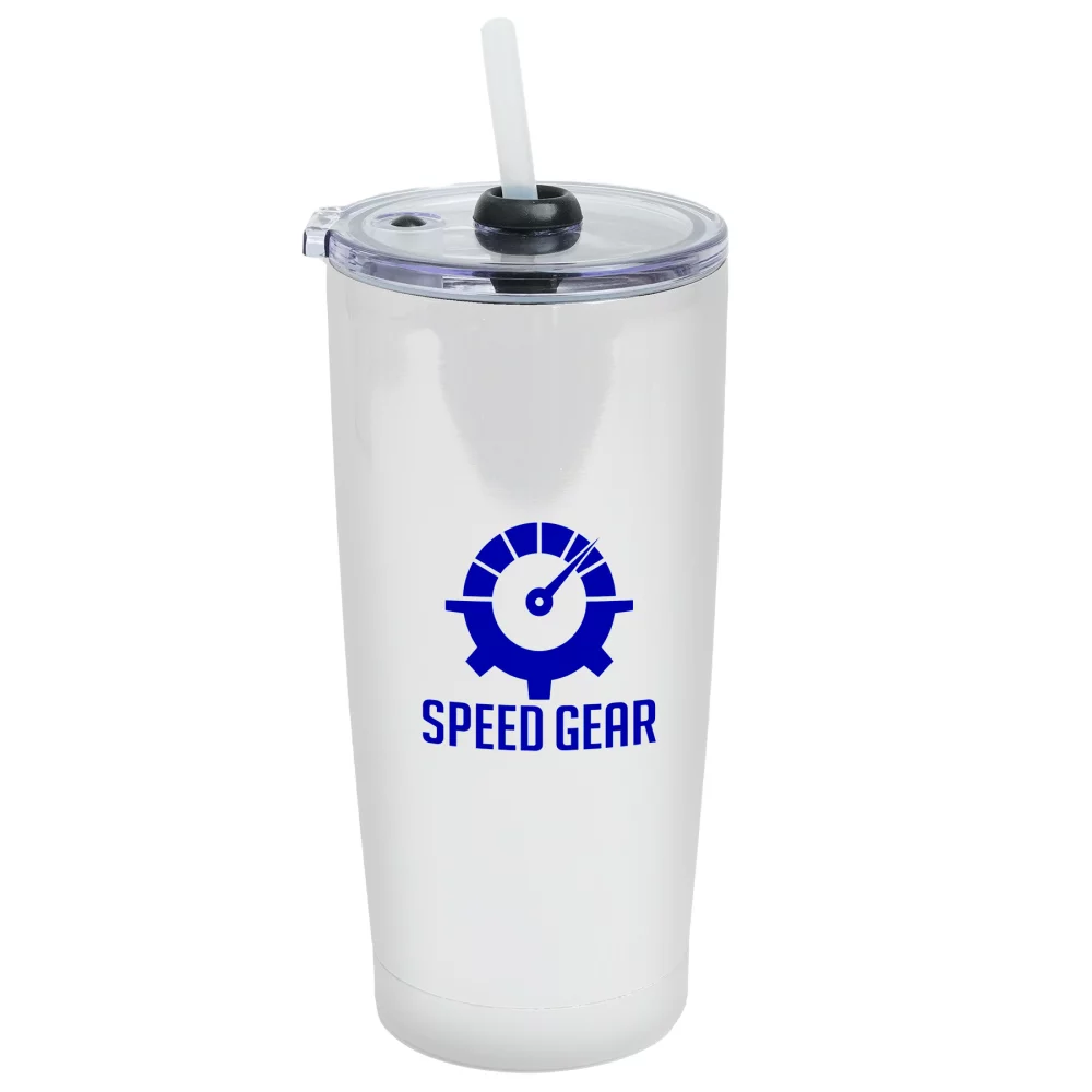 Gobelet Revelstoke de 600 ml (20 oz) avec paille