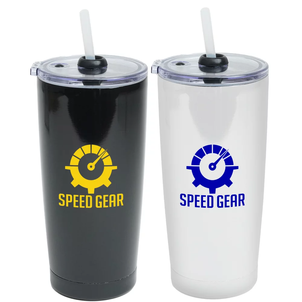Gobelet Revelstoke de 600 ml (20 oz) avec paille
