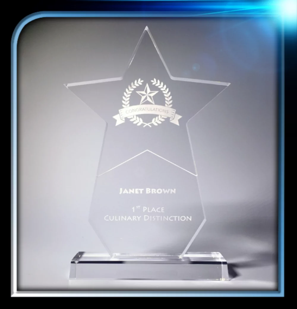 Executive Series Star Award w/Base (7"x10"x3/4")