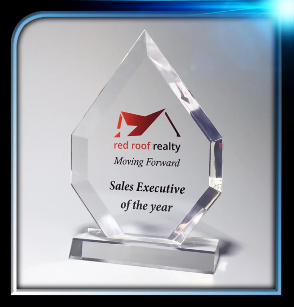 Série exécutive Prix Teardrop Jewel avec Base (6"x8"x3/4")