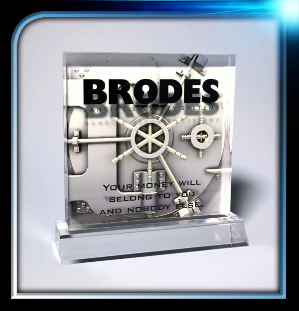 Executive Series Square Award w/Base (5"x5"x3/4")