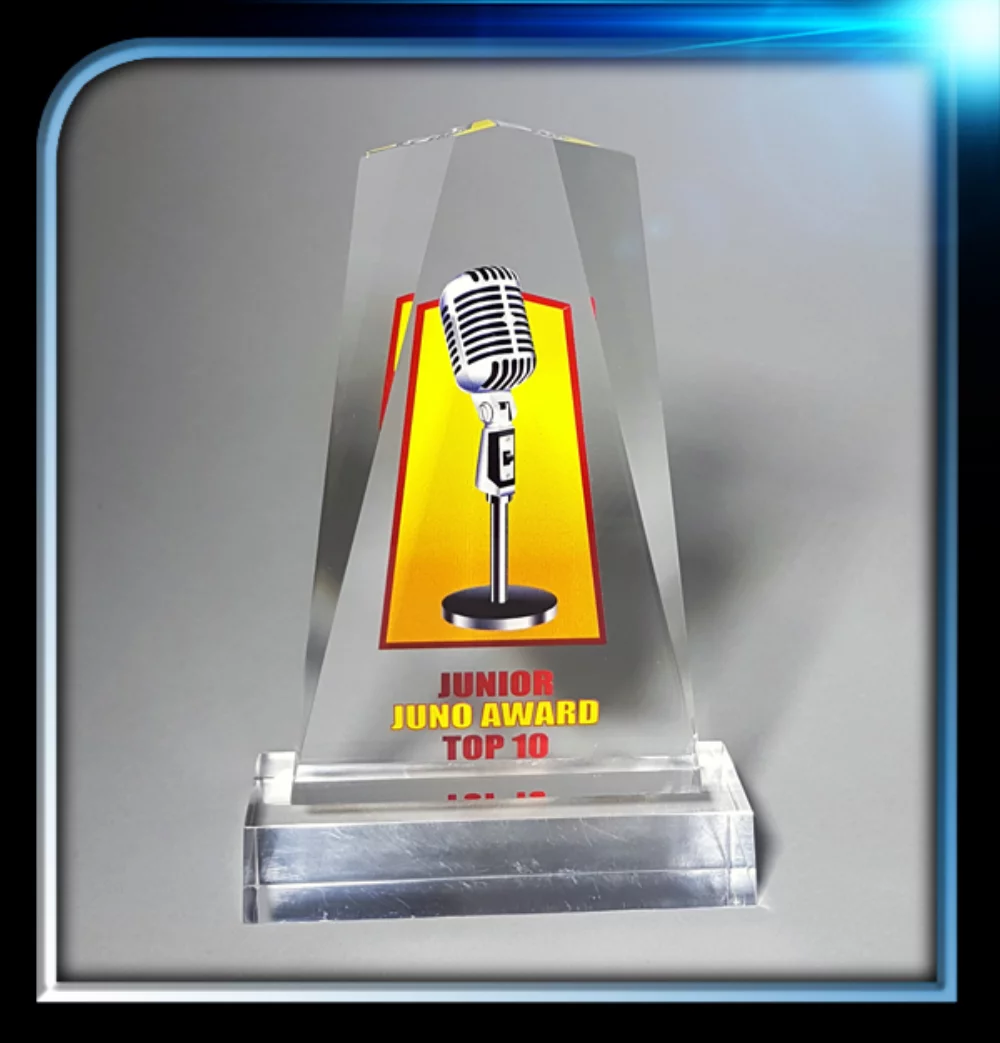 Clear Executive Acrylic Award (3 3/4" x 6" x 3/4" with base)